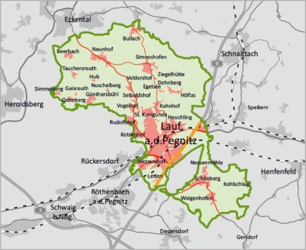 Karte - Lauf an der Pegnitz